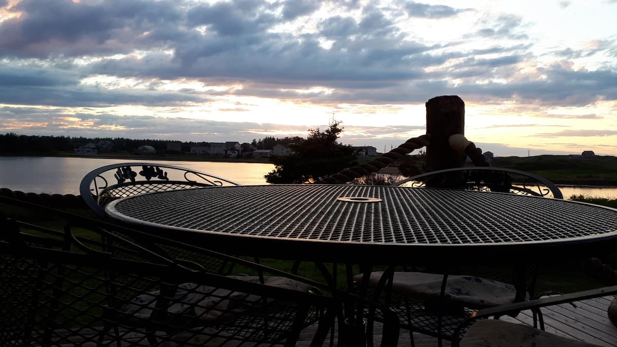 Dine by the water for a truly relaxing holiday - you may see our resident eagle!